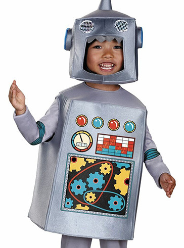 [해외] 레트로 로봇 유아 아동용 코스튬 할로윈 코스프레 의상