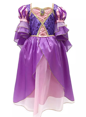 [해외] 디즈니 라푼젤 공주 드레스 코스튬 할로윈 코스프레 의상