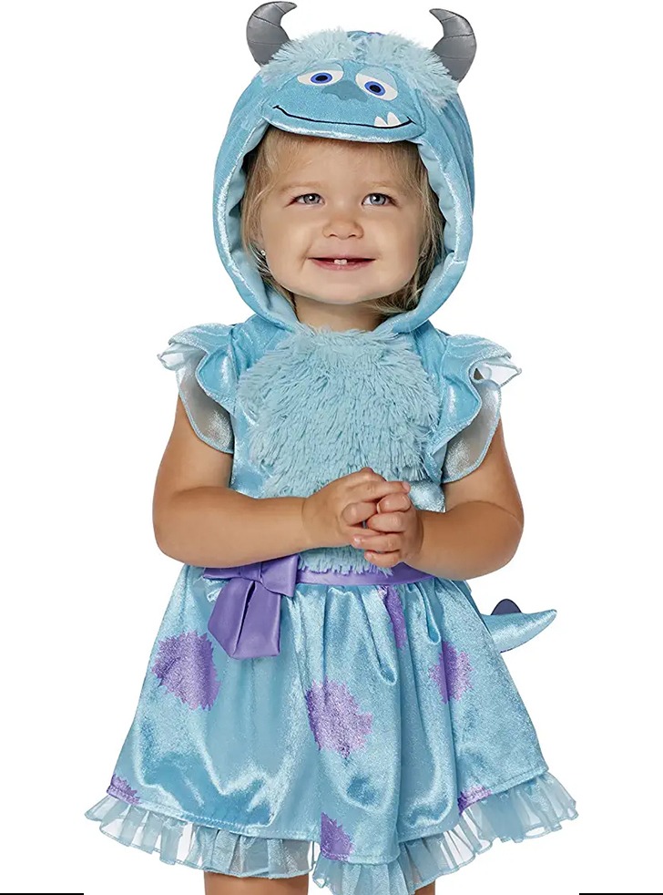 (해외) 아기 여아 몬스터 주식회사 설리 할로윈 코스튬 드레스
