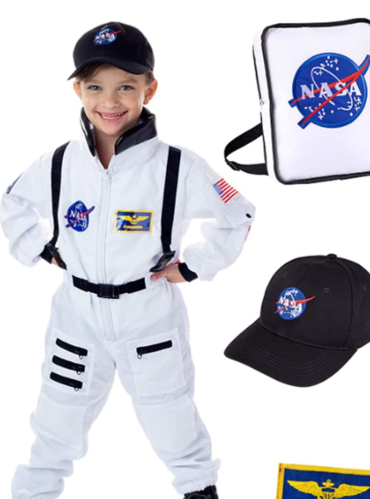 [해외] 나사 우주비행사 유아 아동 디럭스 코스튬 의상 여아 남아 할로윈 코스프레