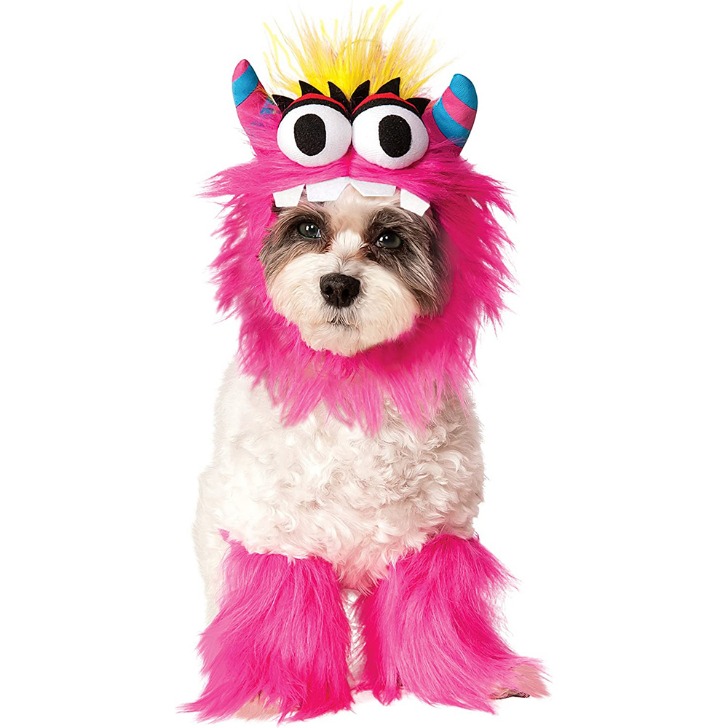 (해외) 몬스터주식회사 핑크 강아지 코스튬 애견 패션 애완 동물 의상