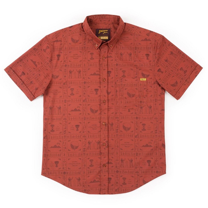 (해외) 인디아나존스  현명한 선택 여름 반팔 남자 스판 프린트 남방 셔츠 - RSVLTS