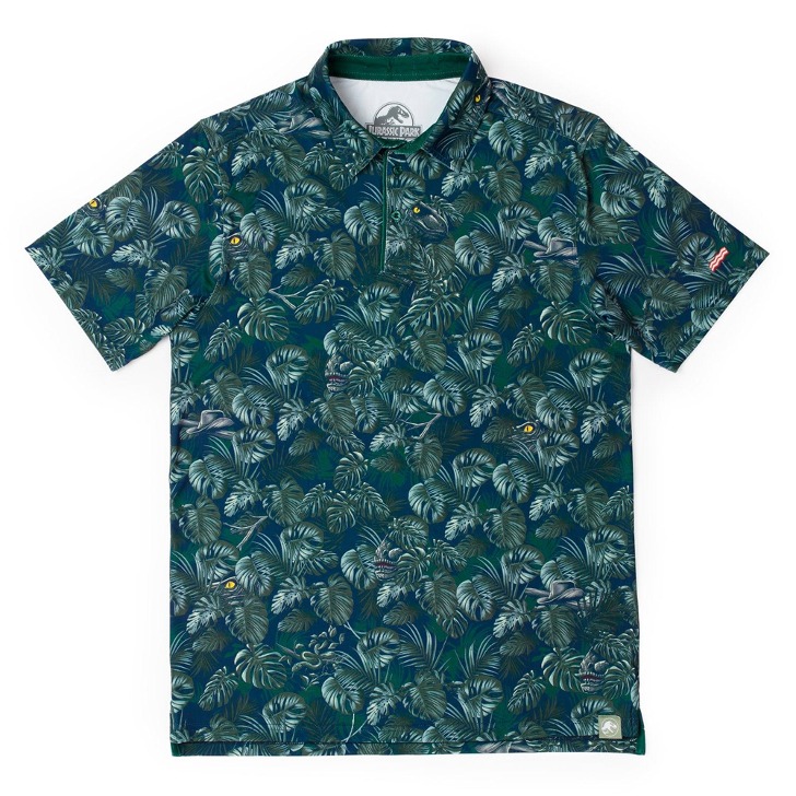 (해외) 쥬라기공원 클레버걸 여름 남자 골프웨어 반팔 프린트 티셔츠  - RSVLTS