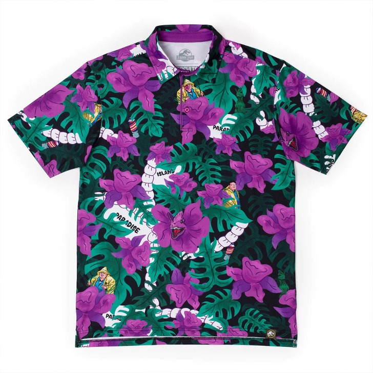 (해외) 쥬라기공원 노바디 여름 남자 골프웨어 반팔 프린트 티셔츠 - RSVLTS