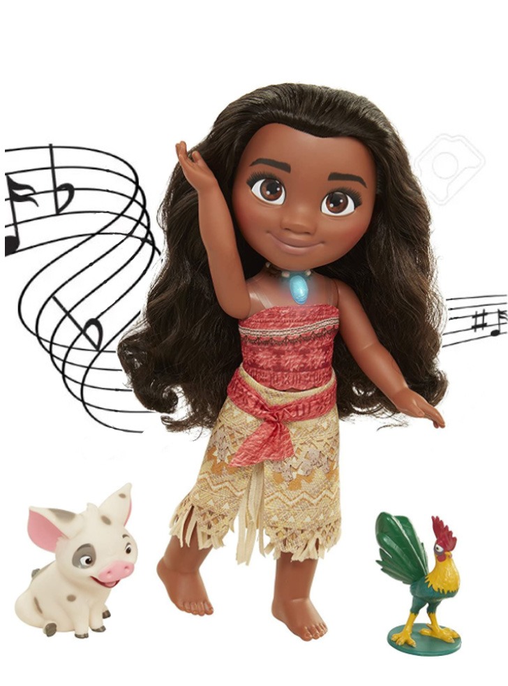 (해외) 디즈니 모아나 말하고 노래하는 인형 30cm과 헤이헤이 푸아