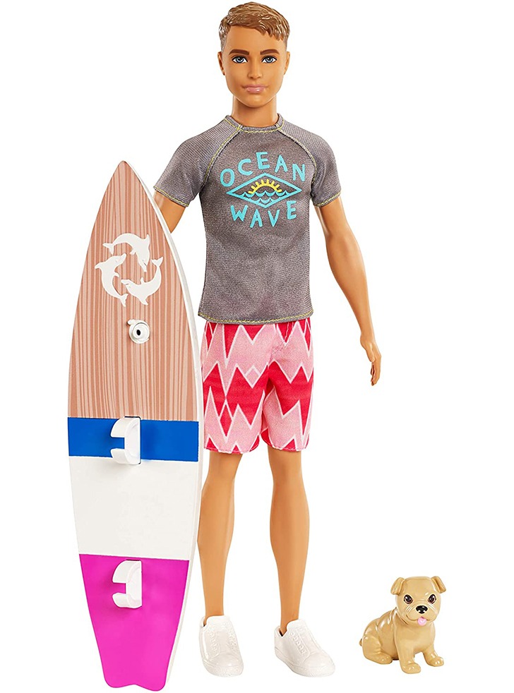 (해외) 바비 서핑 보드와 함께하는 켄 인형