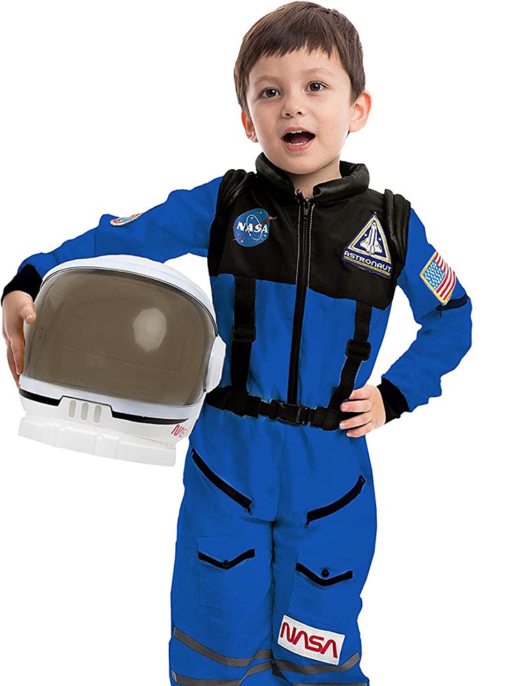 (해외) 꼬마 우주비행사 나사 NASA 우주복 파일럿 여아 남아 아동용 코스튬 할로윈