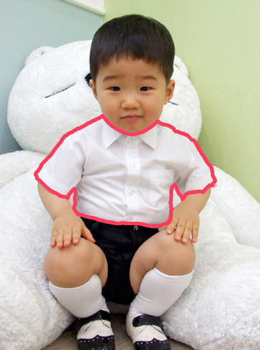 아동 백색 반팔 여름 남방 셔츠 (1호-23호) 남아 어린이 정장 초등학생