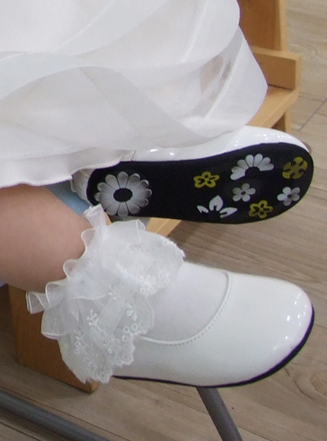 이중레이스 발목양말, 짧은양말 ( 돌 유아,아기 여아 아동 어린이 초등학생 드레스용) 흰색 양말